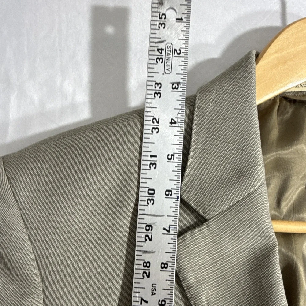 LAUREN Ralph Lauren Men's Tan Solid Trim Fit 2-Button Notch Blazer Jacket XL